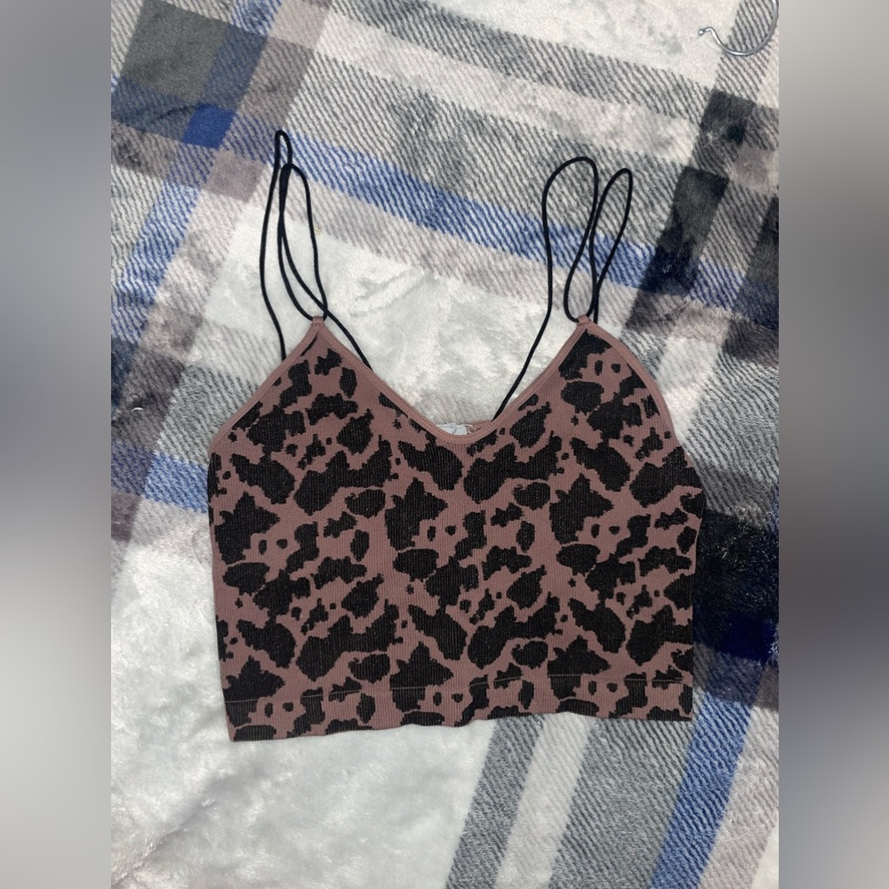 Leopard print tank top